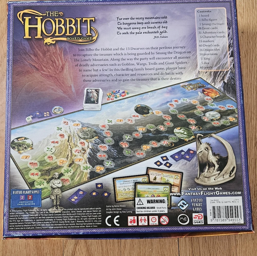 New And Unused The Hobbit Board Game - Picture 2 of 6